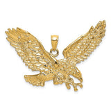14k-eagle-w-beak-touching-claws-charm-SolomonJeweler-Wichita-KS-CustomJewelry