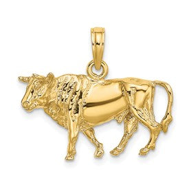 14k-3-d-bull-w-horns-charm-SolomonJeweler-Wichita-KS-CustomJewelry