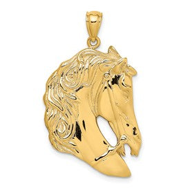 14k-horse-head-w-long-mane-charm-SolomonJeweler-Wichita-KS-CustomJewelry