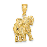 14k-2-d-elephant-w-raised-trunk-charm-SolomonJeweler-Wichita-KS-CustomJewelry