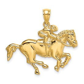 14k-jockey-on-horse-charm-SolomonJeweler-Wichita-KS-CustomJewelry