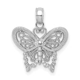 14k-white-gold-polished-and-beaded-butterfly-charm-SolomonJeweler-Wichita-KS-CustomJewelry