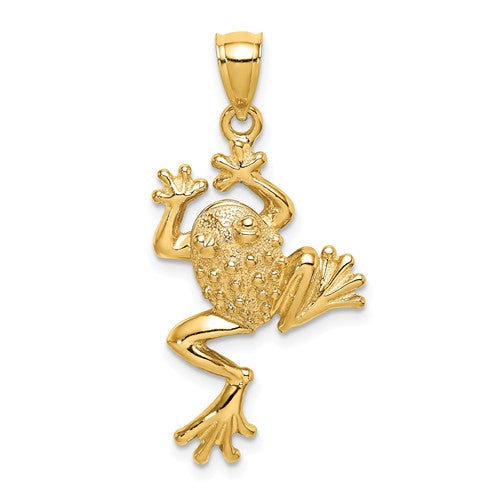 14k-frog-w-textured-back-charm-SolomonJeweler-Wichita-KS-CustomJewelry