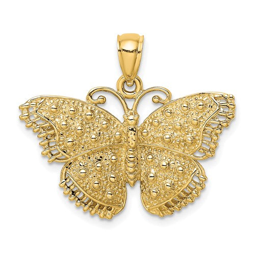 14k-textured-butterfly-charm-SolomonJeweler-Wichita-KS-CustomJewelry