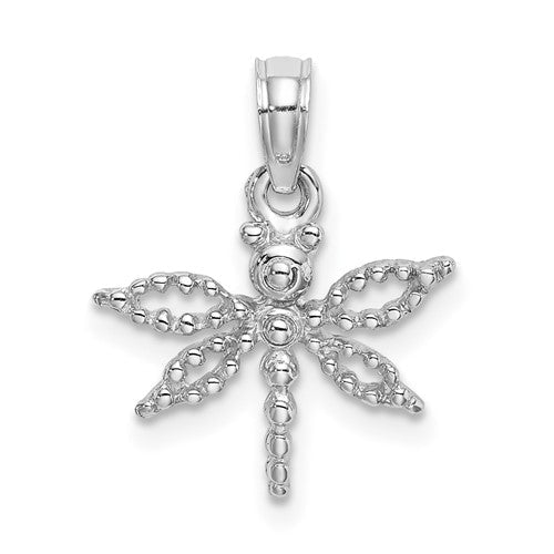 14k-white-gold-2-d-mini-dragonfly-w-cut-out-wings-charm-SolomonJeweler-Wichita-KS-CustomJewelry