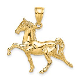 14k-3-d-tennessee-walking-horse-charm-SolomonJeweler-Wichita-KS-CustomJewelry