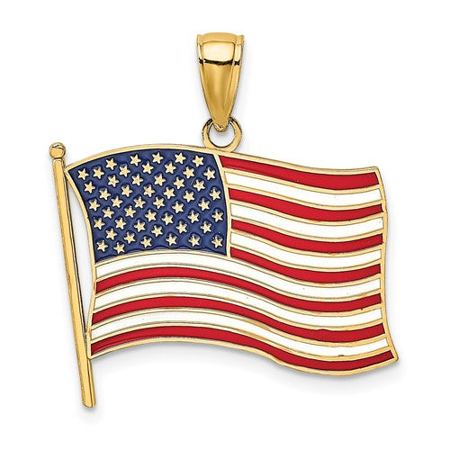 14k-w-enamel-american-flag-charm-SolomonJeweler-Wichita-KS-CustomJewelry