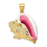 14k-3-d-enamel-large-conch-shell-charm-SolomonJeweler-Wichita-KS-CustomJewelry