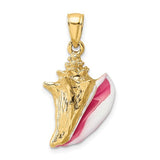 14k-3-d-enamel-conch-shell-charm-SolomonJeweler-Wichita-KS-CustomJewelry