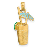 14k-3-d-cocktail-drink-w-enamel-umbrella-and-lime-charm-SolomonJeweler-Wichita-KS-CustomJewelry