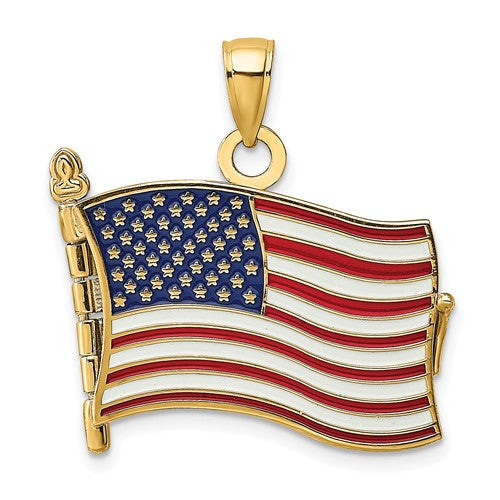 14k-w-enamel-3-d-pledge-of-allegiance-flag-book-charm-SolomonJeweler-Wichita-KS-CustomJewelry