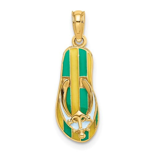 14k-3d-enamel-anchor-on-stripe-flip-flop-charm-SolomonJeweler-Wichita-KS-CustomJewelry