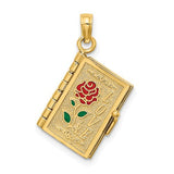 14k-enameled-3d-moveable-love-flower-book-pendant-SolomonJeweler-Wichita-KS-CustomJewelry