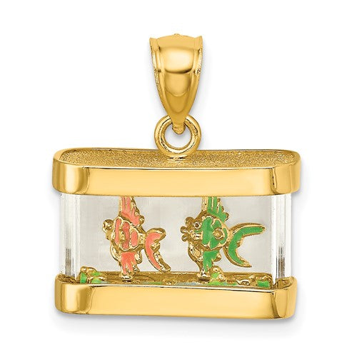 14k-3-d-moveable-enamel-fish-aquarium-charm-SolomonJeweler-Wichita-KS-CustomJewelry