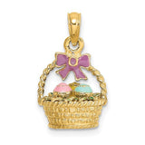 14k-3-d-enameled-easter-basket-w-bow-and-eggs-charm-SolomonJeweler-Wichita-KS-CustomJewelry