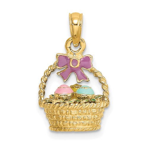 14k-3-d-enameled-easter-basket-w-bow-and-eggs-charm-SolomonJeweler-Wichita-KS-CustomJewelry
