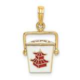14k-3-d-enameled-moveable-chinese-take-out-box-charm-SolomonJeweler-Wichita-KS-CustomJewelry