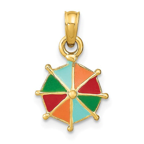 14k-w-multi-color-enamel-umbrella-charm-SolomonJeweler-Wichita-KS-CustomJewelry
