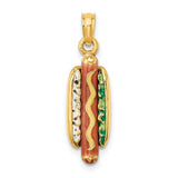 14k-3-d-enamel-hot-dog-w-bun-charm-SolomonJeweler-Wichita-KS-CustomJewelry