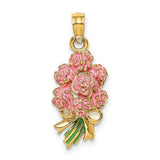 14k-enameled-bouquet-of-pink-roses-SolomonJeweler-Wichita-KS-CustomJewelry