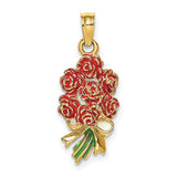 14k-enameled-bouquet-of-red-roses-SolomonJeweler-Wichita-KS-CustomJewelry