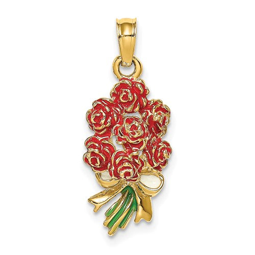 14k-enameled-bouquet-of-red-roses-SolomonJeweler-Wichita-KS-CustomJewelry