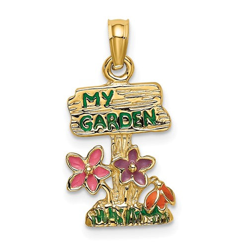 14k-multi-enamel-my-garden-post-flower-charm-SolomonJeweler-Wichita-KS-CustomJewelry