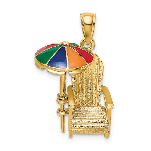 14k-3-d-w-enamel-umbrella-beach-chair-charm-SolomonJeweler-Wichita-KS-CustomJewelry
