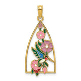 14k-w-enamel-hummingbird-and-flowers-charm-SolomonJeweler-Wichita-KS-CustomJewelry