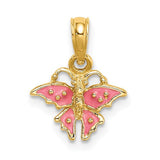 14k-enamel-mini-pink-butterfly-charm-SolomonJeweler-Wichita-KS-CustomJewelry