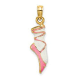 14k-3-d-enamel-ballet-shoe-charm-SolomonJeweler-Wichita-KS-CustomJewelry