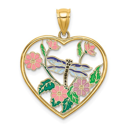 14k-enamel-dragonfly-and-flower-in-heart-charm-SolomonJeweler-Wichita-KS-CustomJewelry
