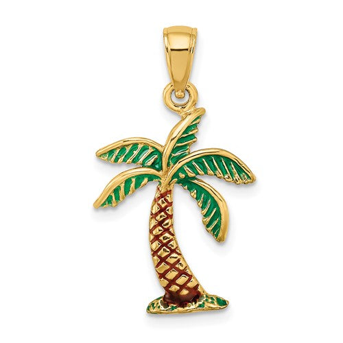 14k-enamel-palm-tree-charm-SolomonJeweler-Wichita-KS-CustomJewelry