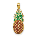 14k-w-enamel-2-d-pineapple-charm-SolomonJeweler-Wichita-KS-CustomJewelry