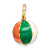 14k-3-d-multi-color-enamel-beach-ball-charm-SolomonJeweler-Wichita-KS-CustomJewelry
