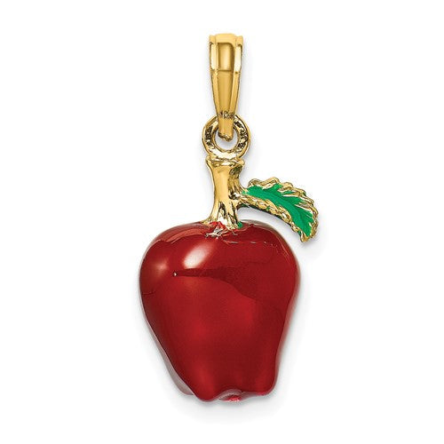 14k-w-enamel-3-d-red-delicious-apple-charm-SolomonJeweler-Wichita-KS-CustomJewelry
