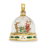 14k-3-d-enameled-christmas-snow-globe-charm-SolomonJeweler-Wichita-KS-CustomJewelry