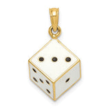 14k-3-d-enamel-dice-charm-SolomonJeweler-Wichita-KS-CustomJewelry