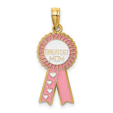 14k-enamel-greatest-mom-pink-ribbon-charm-SolomonJeweler-Wichita-KS-CustomJewelry