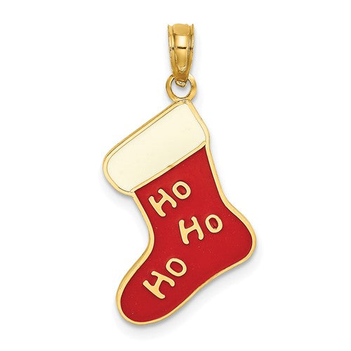 14k-enamel-ho-ho-ho-christmas-stocking-charm-SolomonJeweler-Wichita-KS-CustomJewelry