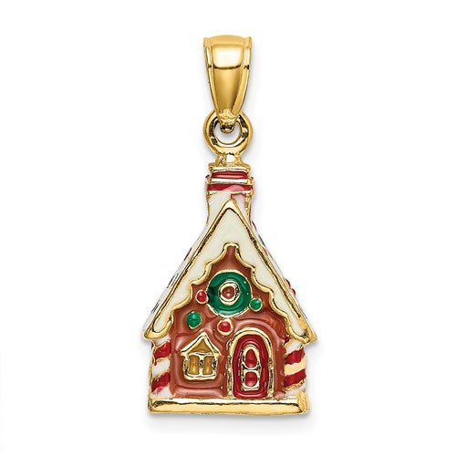 14k-3-d-enamel-gingerbread-house-charm-SolomonJeweler-Wichita-KS-CustomJewelry