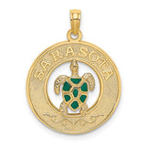 14k-w-enamel-turtle-sarasota-circle-charm-SolomonJeweler-Wichita-KS-CustomJewelry