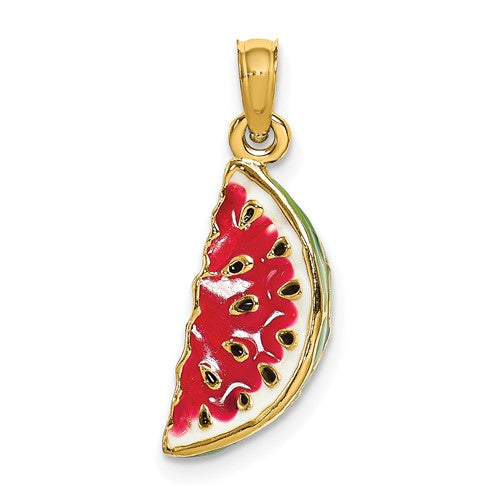 14k-w-enamel-3-d-watermelon-charm-SolomonJeweler-Wichita-KS-CustomJewelry