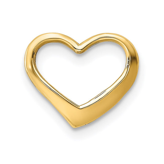 14K Floating Heart Charm - Solomon Jewelers
