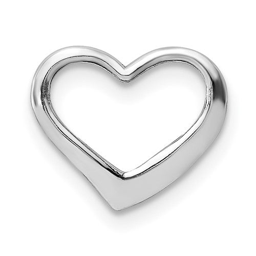 14k-white-gold-2-d-floating-heart-charm-SolomonJeweler-Wichita-KS-CustomJewelry
