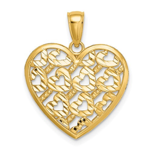 14k-diamond-cut-heart-pattern-on-heart-charm-SolomonJeweler-Wichita-KS-CustomJewelry