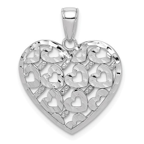 14k-white-gold-diamond-cut-heart-pattern-on-heart-charm-SolomonJeweler-Wichita-KS-CustomJewelry
