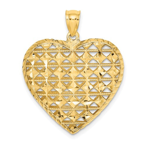 14k-3-d-cut-out-diamond-cut-puffed-heart-pendant-SolomonJeweler-Wichita-KS-CustomJewelry