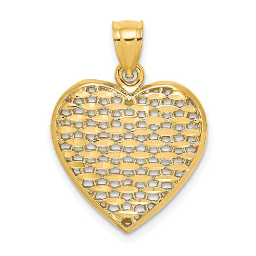 14k-3-d-diamond-cut-puffed-heart-charm-SolomonJeweler-Wichita-KS-CustomJewelry