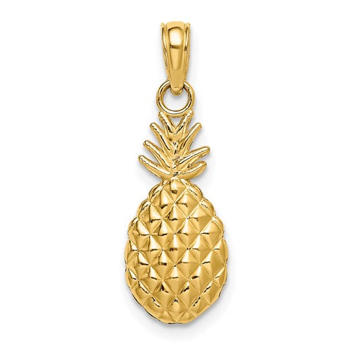 14k-textured-pineapple-charm-SolomonJeweler-Wichita-KS-CustomJewelry